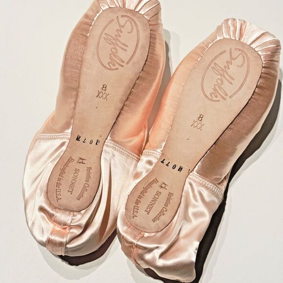 Suffolk Variation Collection Sonnet Pointe Ballet Shoes Handmade USA Women 8 XXX - Picture 6 of 12